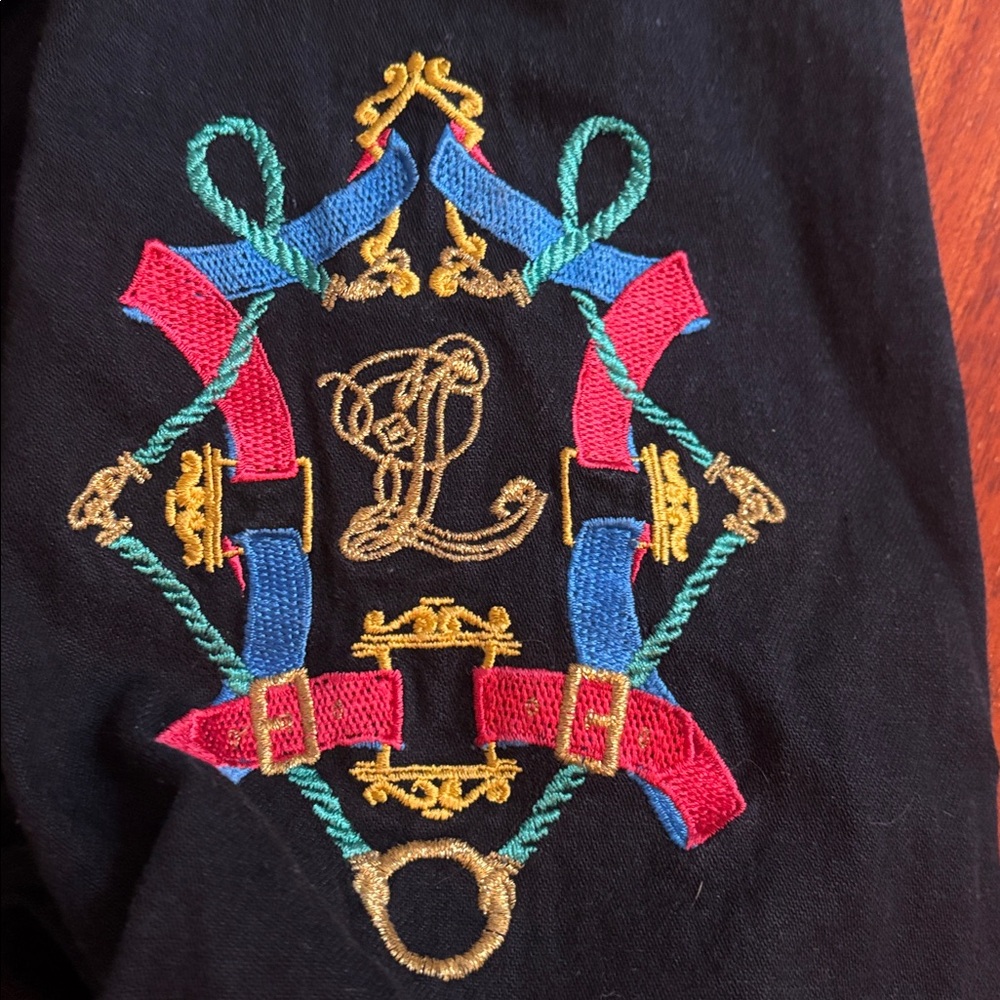 Archival Laurèl by Escada Embroidered Sleeve Utility Shirt Jacket - Vintage 90s - Picture 5 of 8